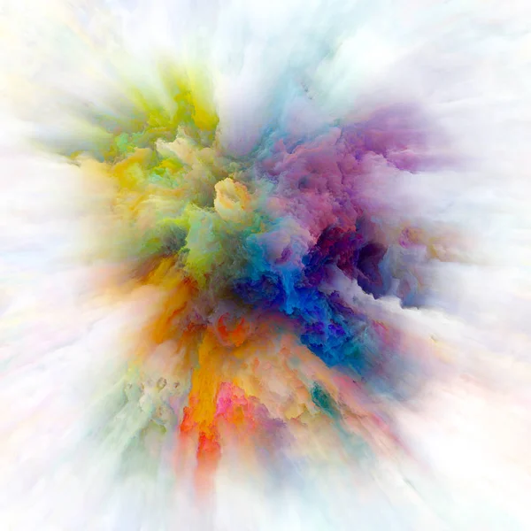 Цветные Эмоции Абстрактная Композиция Цветного Взрыва Подходит Проектов Связанных Воображением — стоковое фото