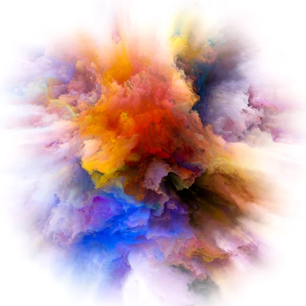 Color Emotion Series Graphic Composition Color Explosion Subject Imagination Creativity — Stock Photo, Image