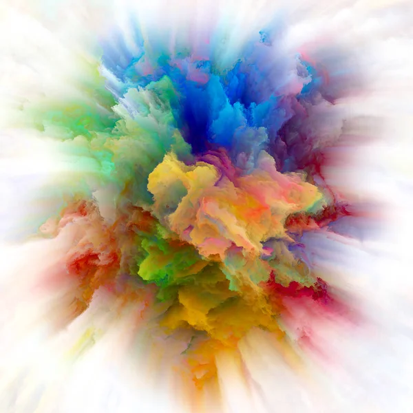 stock image Color Emotion series. Composition of color explosion on the subject of imagination, creativity art and design