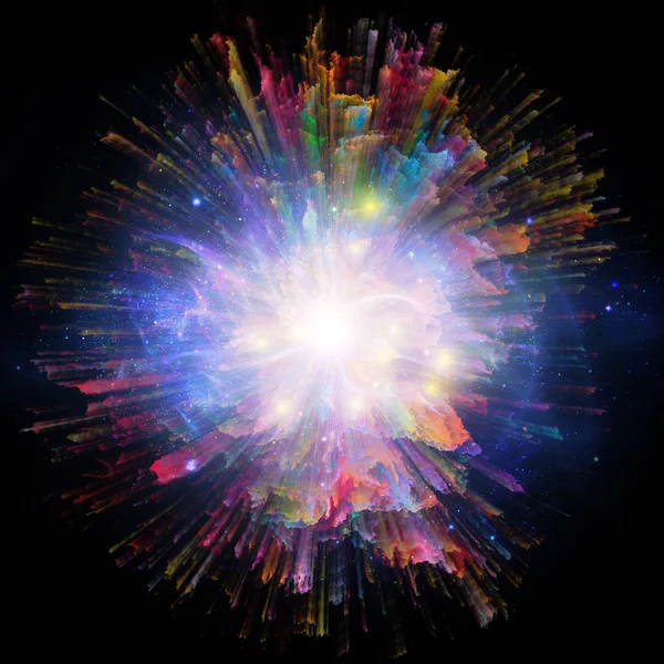 Série Color Explosion Arrangement Stries Colorées Sur Thème Design Art — Photo