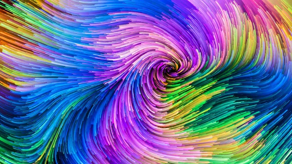 Color Motion Series Abstract Arrangement Flowing Paint Pattern Suitable Projects — Stock Photo, Image