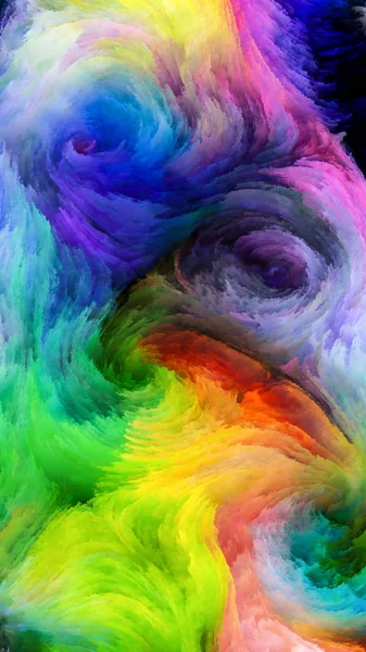 Color Motion Series Design Composed Flowing Paint Pattern Metaphor Subject — Stock Photo, Image