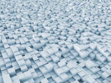 konuyla ilgili bilgisayar grafik çizimi için arka plan öğesi olarak fraktal gürültü ile bozuk uçak ilkel 3D render