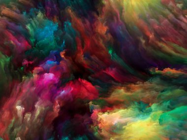 Soyut Arkaplan serisi. Sanat, yaratıcılık ve hayal gücü konuları için renk ve tuval üzerinde hareketin grafiksel kompozisyonu