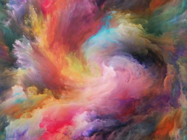 Soyut Arkaplan serisi. Sanat, yaratıcılık ve hayal gücü konularında arkaplan tasarımı ve tuval üzerinde hareket