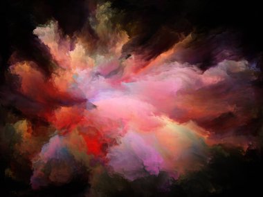 Akışı serisi renk. Arka plan tasarım akarsu müzik, yaratıcılık, hayal gücü, sanat ve tasarım konusunda dijital boya