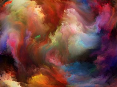 Arka arka plan serisi. Renk ve hareket üzerine yağlıboya sanat, yaratıcılık ve hayal gücü projeler için uygun aranjman