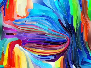 Cam serisi hayalleri. Vitray desen, renkli tasarım, yaratıcılık, sanat ve hayal gücü bu konuda renk parçalarının arka plan tasarımı