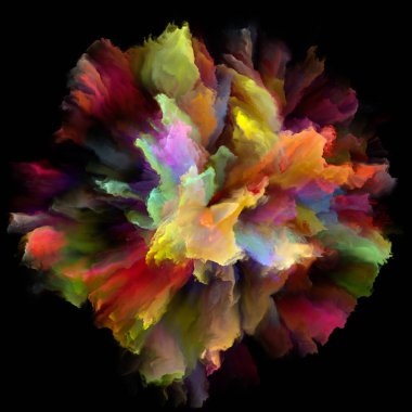 Duygu serisi renk. Arka plan renk patlaması sıçrama patlama hayal gücü, yaratıcılık sanat ve tasarım projelerde kullanılmak üzere yapılmış