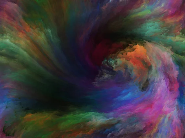 Abstrakte Farbserien Grafische Komposition Von Farbenfroher Farbe Bewegung Auf Leinwand — Stockfoto