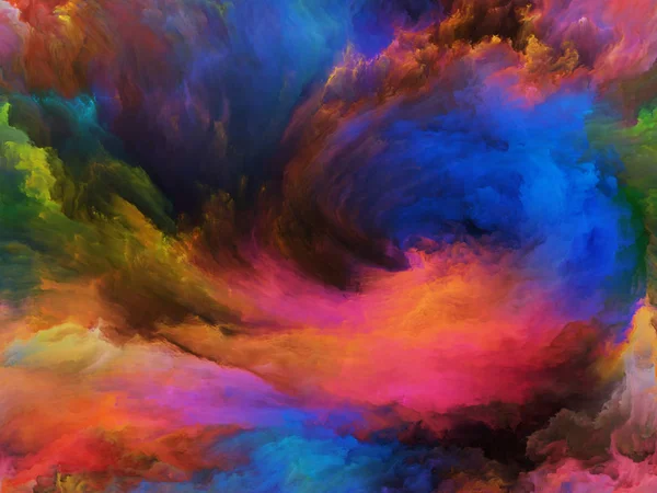 Serie Colori Astratti Sfondo Disegno Vernice Colorata Movimento Tela Opere — Foto Stock