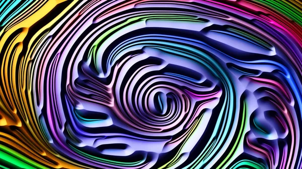 Kurven Der Natur Komposition Von Wiedergabe Von Mehrfarbigen Geprägten Basreliefmustern — Stockfoto
