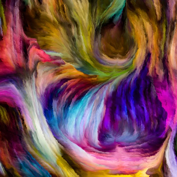 Liquid Color Series Abstract Background Made Multi Color Paint Streaks — Stock Photo, Image