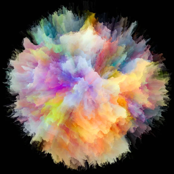 Serie Color Emotion Composizione Sfondo Scoppio Esplosione Colore Spruzzi Sul — Foto Stock