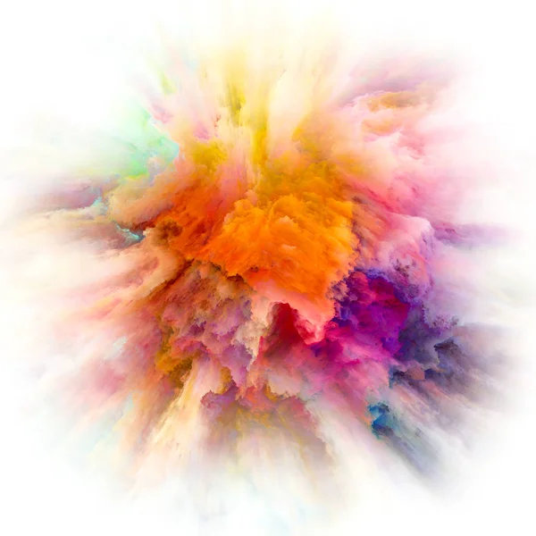 Color Emotion Series Creative Arrangement Color Explosion Subject Imagination Creativity — Stock Photo, Image