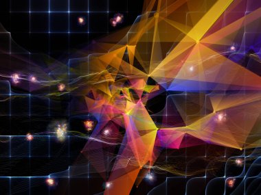 Dijital Rüyalar serisi. Bilim, eğitim, bilgisayarlar ve modern teknoloji konularında sanal görselleştirme bileşenlerine sahip teknoloji arkaplanı