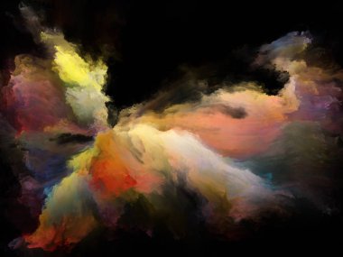 Akışı serisi renk. Arka plan tasarım akarsu müzik, yaratıcılık, hayal gücü, sanat ve tasarım konusunda dijital boya