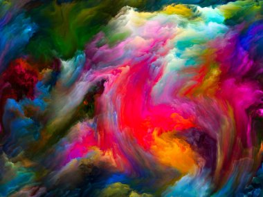 Akışı serisi renk. Dijital boya müzik, yaratıcılık, hayal gücü, sanat ve tasarım projeleri için uygun akışların aranjman