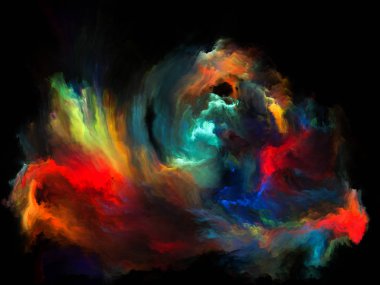 Akışı serisi renk. Arka plan tasarım akarsu müzik, yaratıcılık, hayal gücü, sanat ve tasarım konusunda dijital boya