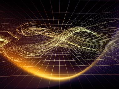 Dijital rüyalar serisi. Teknolojik altyapı sanal görselleştirme bileşenleri konuda bilim, eğitim, bilgisayar ve modern teknoloji ile arka plan kompozisyonu