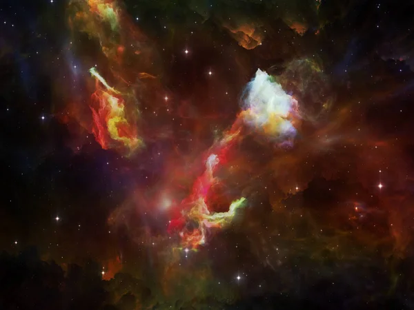 Deep Space Sorozat Háttérgrafika Tér Köd Porfelhők Csillagok Témában Világegyetem — Stock Fotó