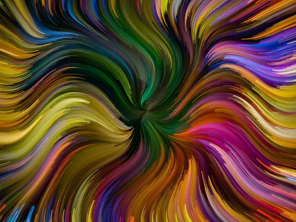 Liquid Color Series Design Composed Multi Color Paint Streaks Metaphor — Stock Photo, Image