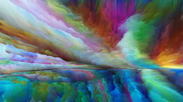 Serie Del Mondo Interno Sullo Sfondo Colori Digitali Sul Tema — Foto Stock