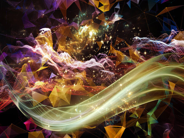 Digital Dreams series. Background design of technology background with virtual visualization components  on the subject of science, education, computers and modern technology