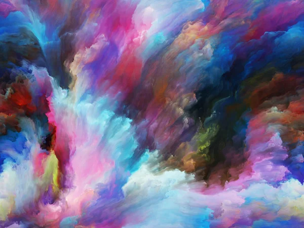 Abstract Kleurenreeks Achtergrond Bestaande Uit Kleurrijke Verf Beweging Doek Geschikt — Stockfoto