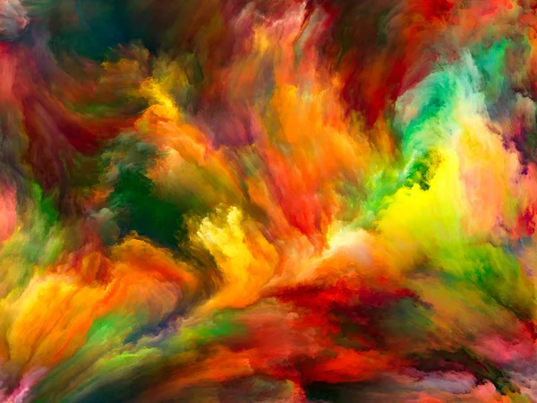 Serie Colori Astratti Composizione Pittura Colorata Movimento Tela Con Rapporto — Foto Stock