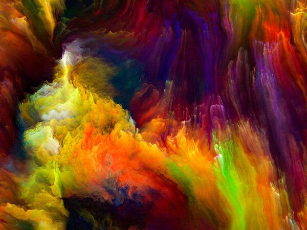 Color Flow series. Backdrop of  streams of digital paint to complement your design on the subject of music, creativity, imagination, art and design