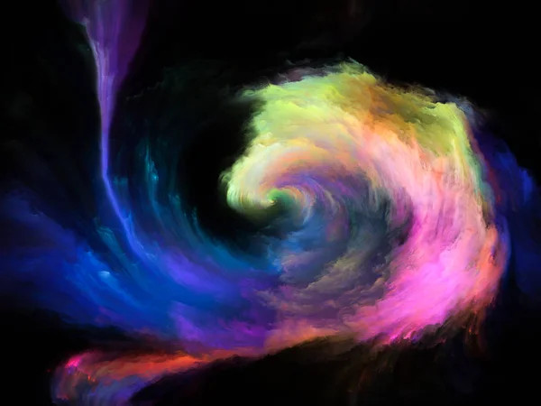 Akışı Serisi Renk Dijital Boya Streams Yaratıcı Düzenleme Müzik Yaratıcılık — Stok fotoğraf