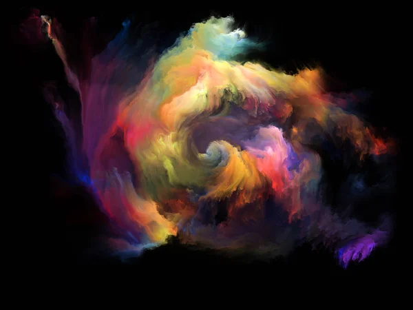 Color Flow Series Composition Streams Digital Paint Suitable Backdrop Projects — Stock Photo, Image