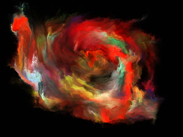 Serie Color Flow Interacción Corrientes Pintura Digital Sobre Tema Música — Foto de Stock