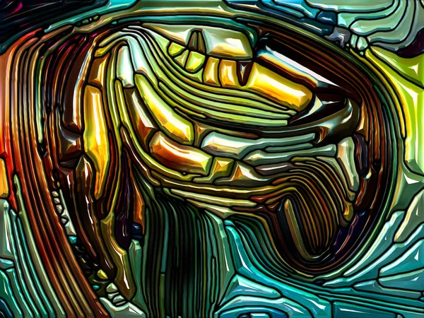 Flüssigkeitsmusterreihen Künstlerischen Hintergrund Aus Glasmalerei Design Erinnert Jugendstil Für Den — Stockfoto