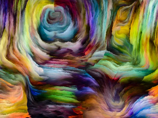 Sıvı Renkli Serisi Çok Renkli Boya Çizgileri Ile Yaratıcılık Sanat — Stok fotoğraf