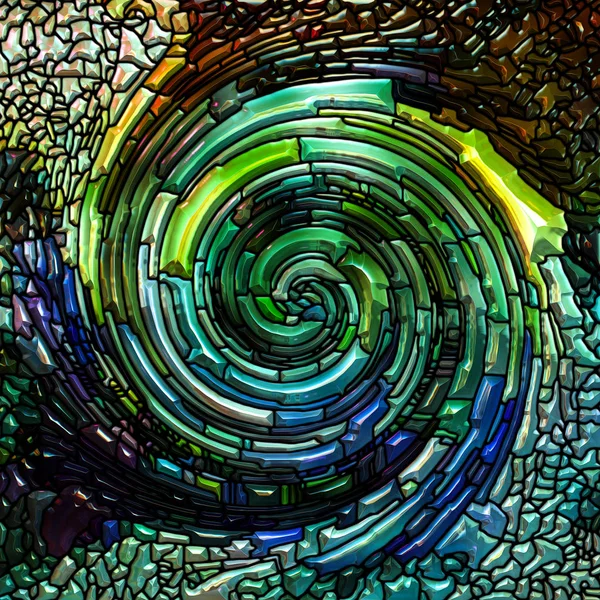 Spiral Twirl Serisi Renkli Tasarım Yaratıcılık Sanat Hayal Gücü Konuları — Stok fotoğraf