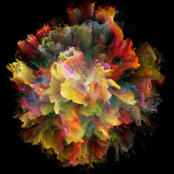 Färg Känslor Serien Bakgrund Färgexplosion Burst Splash För Fungerar Fantasi — Stockfoto