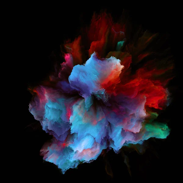 Série Color Emotion Composition Abstraite Explosion Éclaboussures Couleur Adaptée Aux — Photo