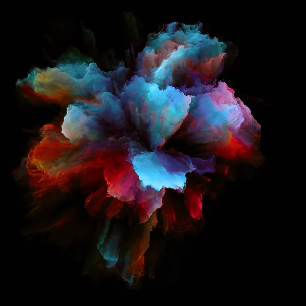 Farbemotionsreihen Komposition Von Color Burst Splash Explosion Zum Thema Fantasie — Stockfoto