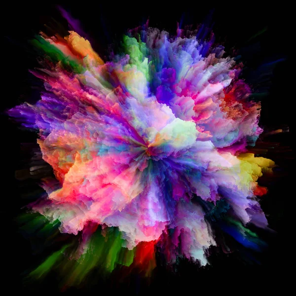 Řada Color Emotion Vizuálně Příjemné Složení Výbuchu Barevného Výbuchu Pro — Stock fotografie