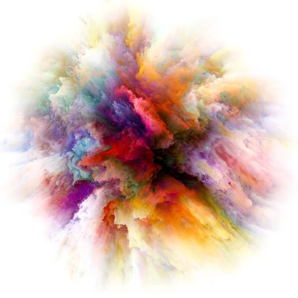 Color Emotion Series Backdrop Design Color Explosion Works Imagination Creativity — Stock Photo, Image