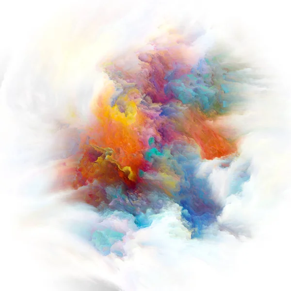 Kleur Emotie Serie Artistieke Achtergrond Maakte Van Kleur Explosie Voor — Stockfoto