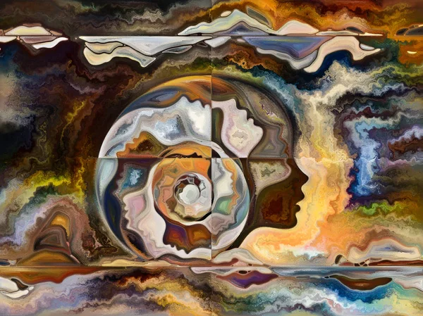 Innere Texturreihe Abstrakter Hintergrund Aus Gesichtern Farben Organischen Texturen Fließenden — Stockfoto