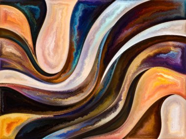 Akışı serisi boya. Sanatsal arka plan renkleri, Organik dokular, sanat, tasarım ve doğa eğrileri akan yaptı