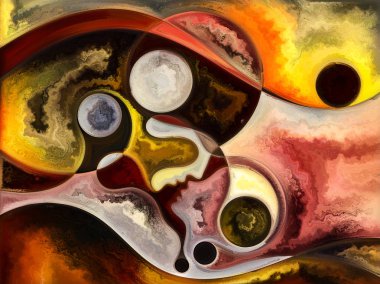 Doku serisi ilişkilerde. İnsanların yüzleri, renkler, Organik dokular, iç dünya, aşk, ilişkiler, ruh ve doğa konusundaki tasarımlar tamamlayacak eğrileri akan zemin