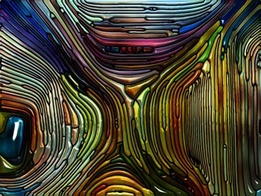 Sıvı desen serisi. Doğa, güzellik ve Maneviyat konuda kavramı mecaz olarak vitray tasarım Art Nouveau tarzı anımsatan yaratıcı düzenleme