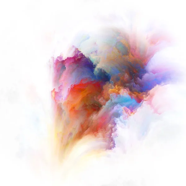 Serie Color Emotion Composizione Visivamente Piacevole Della Macchia Inchiostro Colorato — Foto Stock
