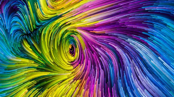Serie Color Movimiento Composición Del Patrón Pintura Flujo Para Servir — Foto de Stock