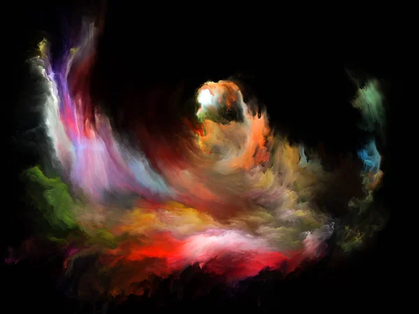 Akışı Serisi Renk Zemin Dijital Boya Streams Oluşmaktadır Müzik Yaratıcılık — Stok fotoğraf